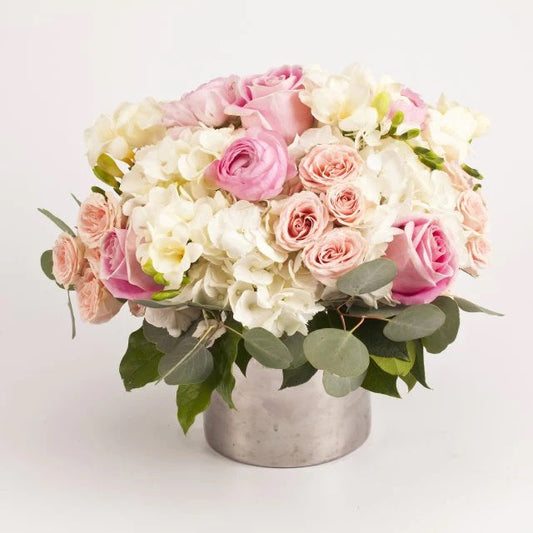 Blushing Floral Vase