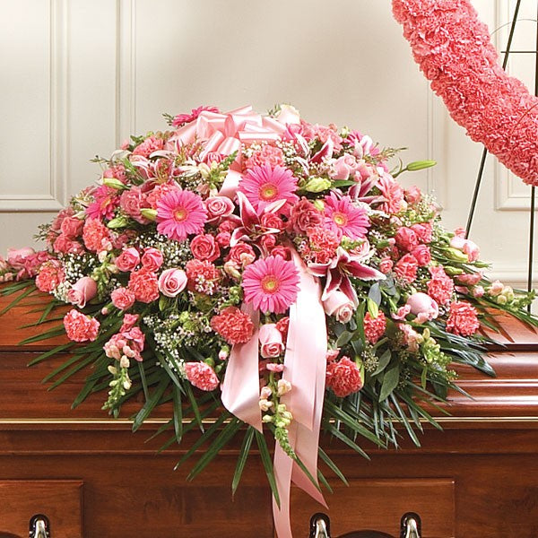 Bloom in Pink Casket Spray